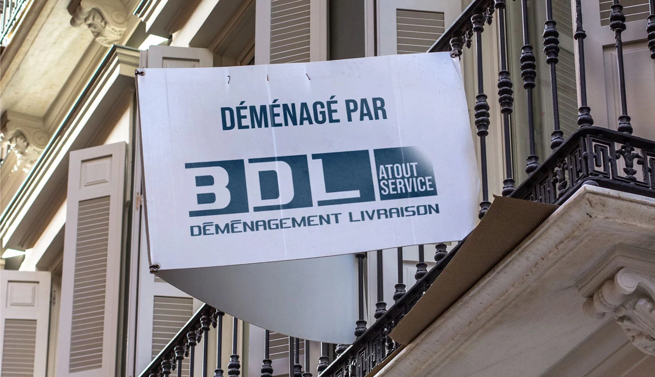 Pancarte de déménagement Benoit de Luca